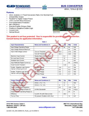 QUS20-120-NVDR datasheet  